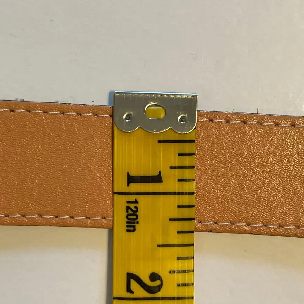 Natural Leather Embossed Western Buckle Womens Size 30 Cowgirl Ranch - Picture 4 of 6